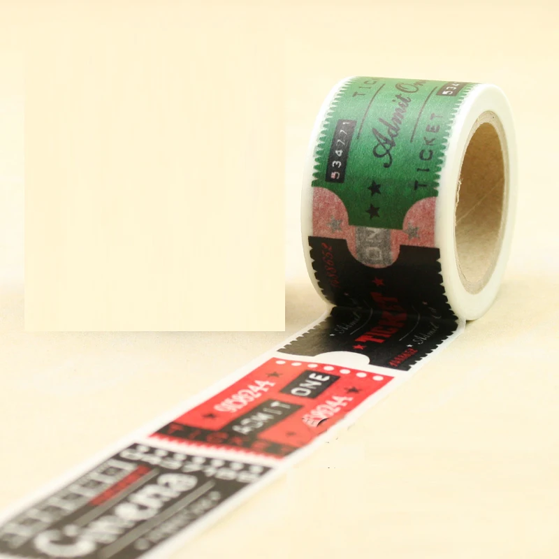 Красивая Высокое качество 30 мм* 10 м Васи клейкие ленты/различные кино билетов diy и маскировки Японии Васи клейкие ленты
