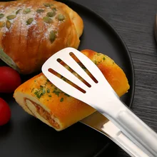 Кухонные щипцы из нержавеющей стали, посуда, приготовление блюд, инструмент против пригорания, зажим для хлеба, Кондитерские щипцы для барбекю, кухонные щипцы, сталь