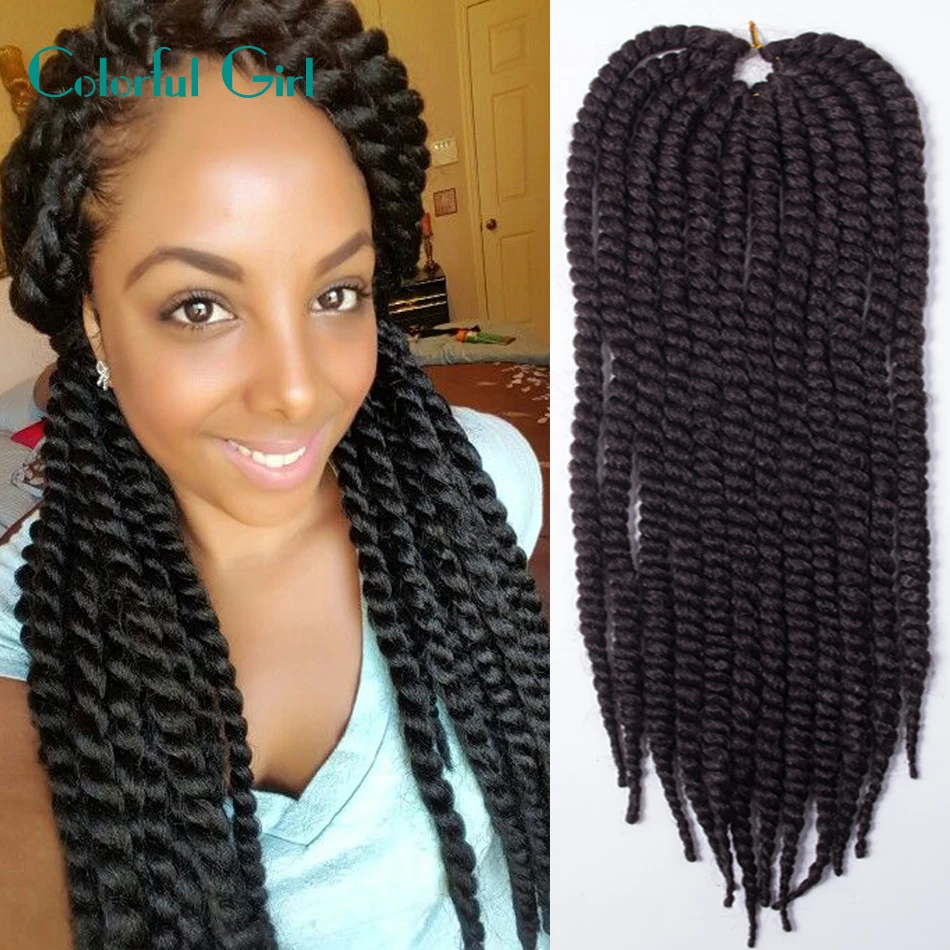 Hot Sale Two Tone Havana Twist Crochet Hair 22inch 120g Pack