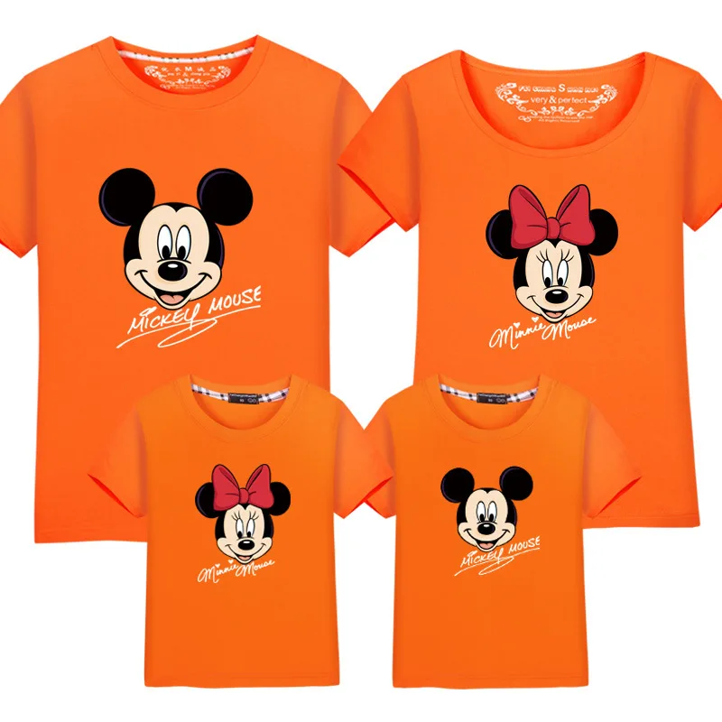 

Dropship Matching Family Mommy And Me Outfits 2019 Summer Fashion Mother And Daughter Clothes Tops Mickey Family Matching Outfit