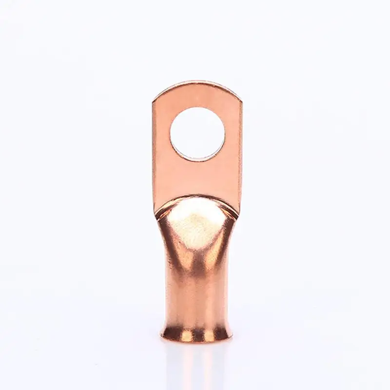 

Dragonpad 10Pcs/Set Bare Copper Lugs Ring Terminals Heavy Duty Battery Wire Welding Cable Terminals