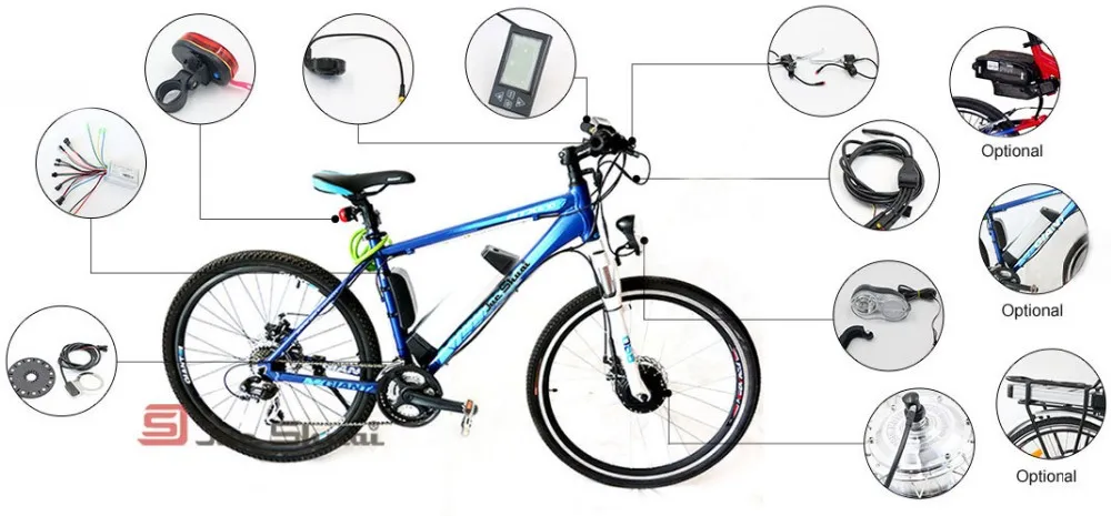 Набор для электровелосипеда Velo Electrique Avec Batterie Bicicleta Eletrica Elektrikli Bisiklet Bicicleta Electrica China Electric 36v Bike Kit