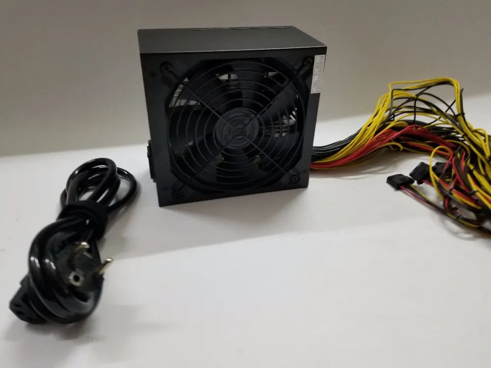 YUNHUI ETH ZCASH Шахтер золото мощность 12 V 150 1800 W(с кабелем)(YUNHUI) 1800 Вт ETH PSU для R9 380 RX 470 RX480 6 GPU карты