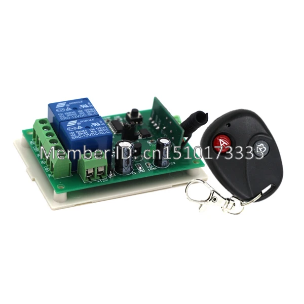 

315 433 MHz Universal Wireless Remote Control Switch DC 12V 24V 2CH 2 CH Relay Receiver Module RF Remote Transmitter