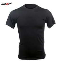 WZJP тактические летние мужские тренировочные стрейч-футболка в стиле милитари рубашки быстросохнущие с короткими рукавами