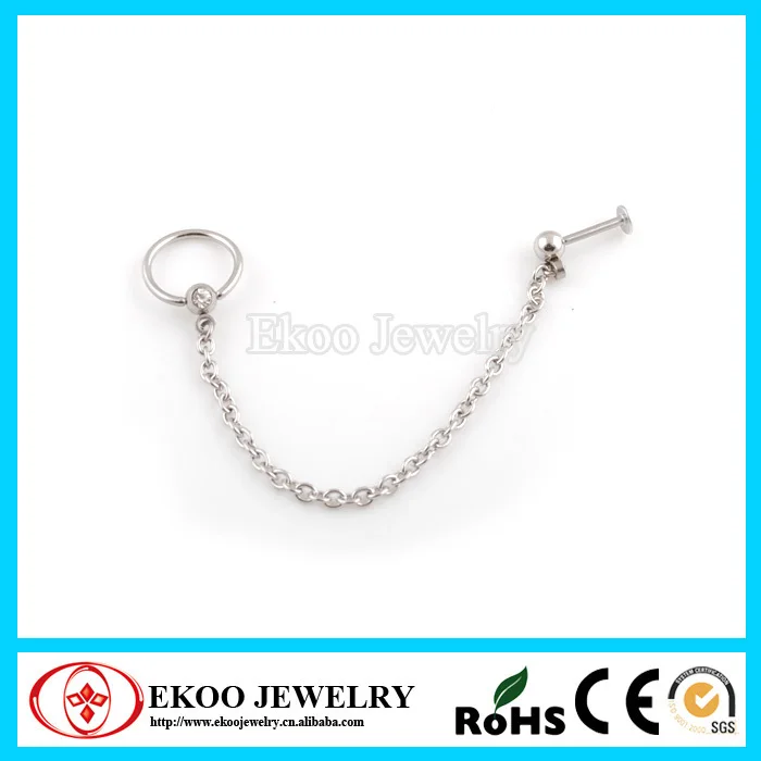 14071929L 316L Surgical Steel Gemmed Labret Linked with Captive Ring Body Piercing.jpg
