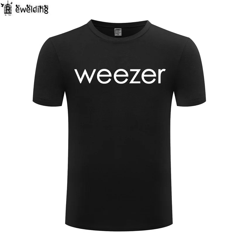 Punk Rock Weezer Letter Printed T 