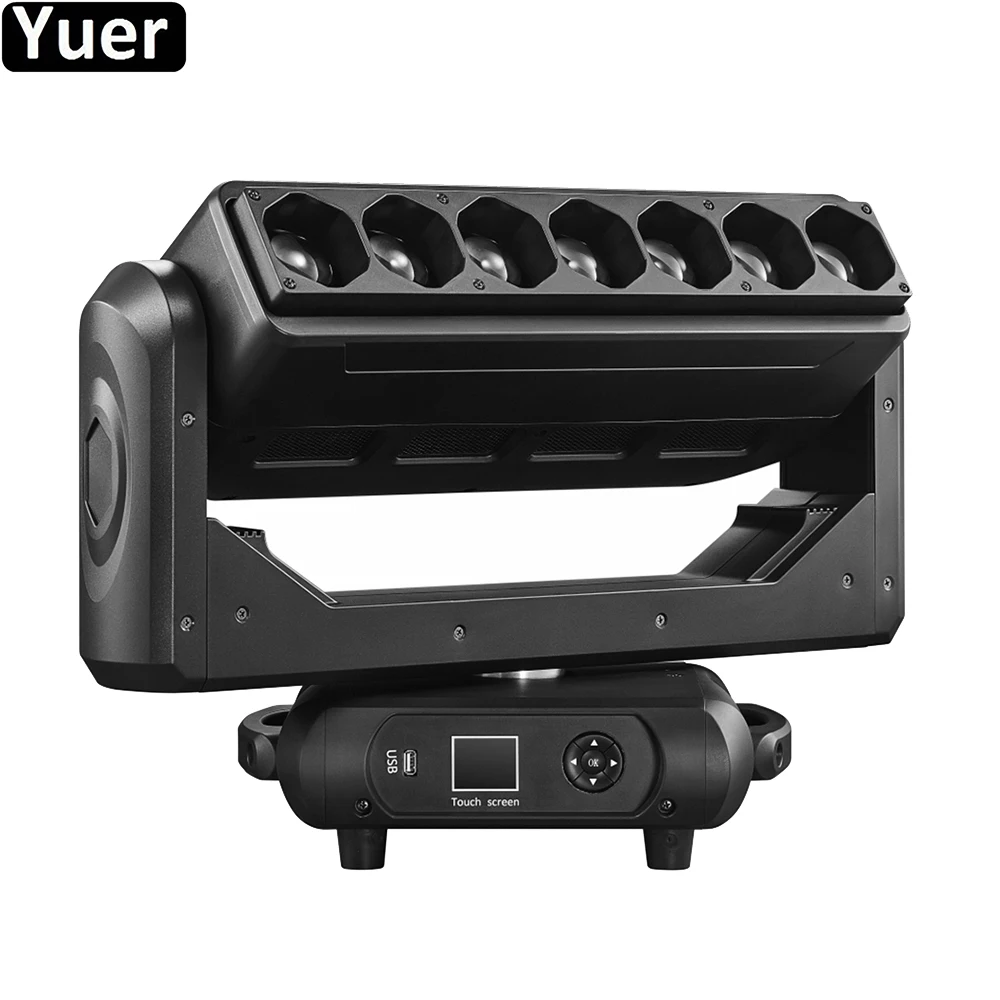 

New 7X40W 4IN1 LED Pixel Bar Beam Zoom Wash Effect Moving Head Light DMX512 DJ Disco Light Wedding Party Bar Stage Lighting
