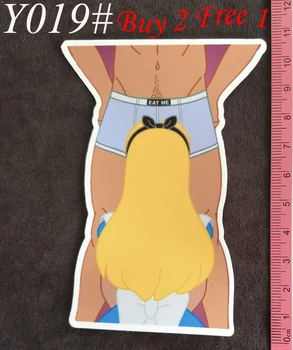 

Y0019# Eat me PVC Big Sticker Travel Suitcase Wall PencilBox Bike Phone Sliding Plate Graffiti Styling