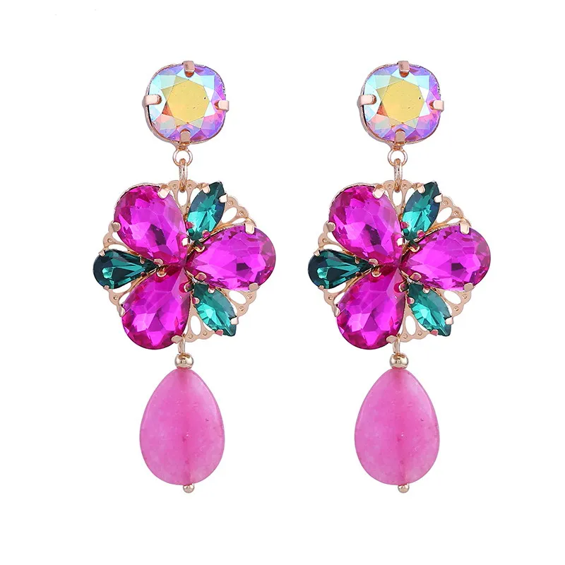 Earrings for woman Rose Green