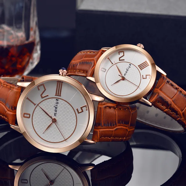 2018 Fashion Waterproof Leather Band Quartz Analog Wrist Couple Watches 10.3 2018 Fashion Waterproof Leather Band Quartz Analog Wrist Couple Watches 10.3