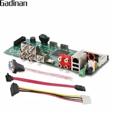 GADINAN CCTV наблюдения AHD DVR 4CH 1080P в режиме реального времени безопасности H.264 TVI CVI AHD аналоговый IP 5 в 1 Гибридный видео рекордер доска