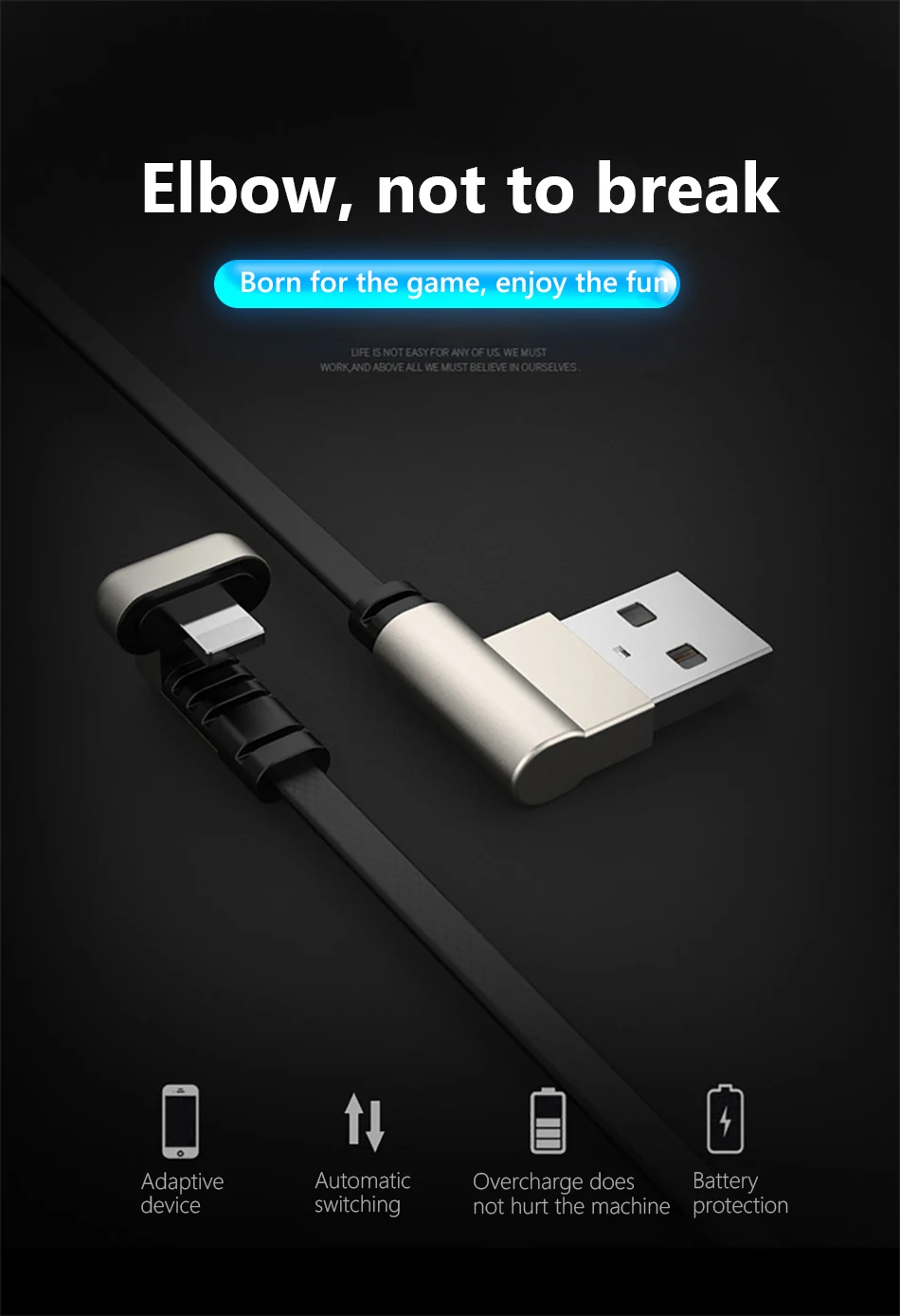 Zinc Alloy Elbow Charger Cable For iphone X XS XR 8 7 6 6s 5 Plus Lighting Charging Phone Data Cables 8 Pin For Apple 1 (11)