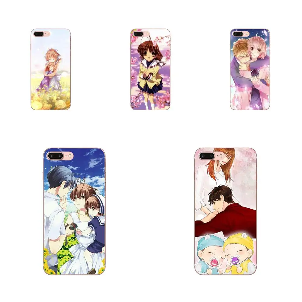 Clannad Okazaki Nagisa Ushio для Galaxy A3 A5 A7 On5 On7 2015 2016 2017 Grand Альфа G850 Core2 Prime S2 I9082 ТПУ Популярные |