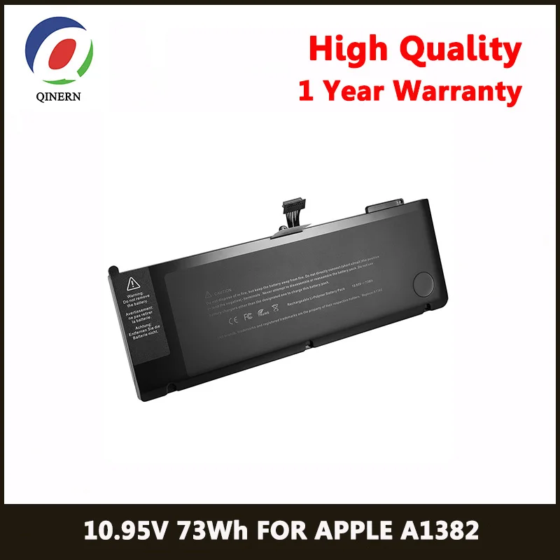 QINERN 10 95V 73Wh Laptop Battery For font b APPLE b font A1382 font b Macbook