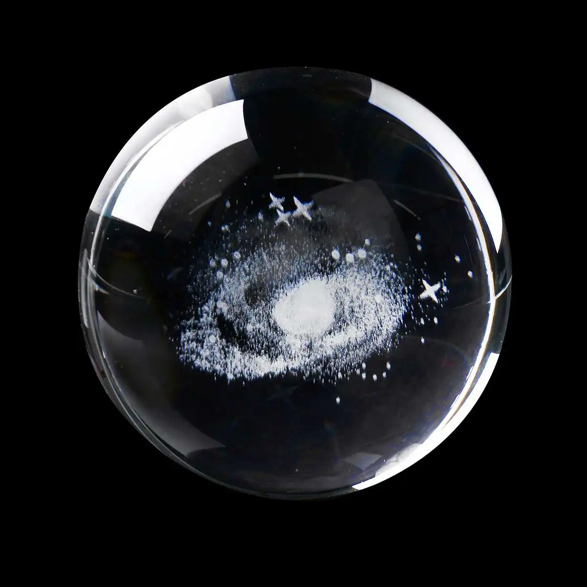 Crystal galaxy. Crystal Ball 3d model.