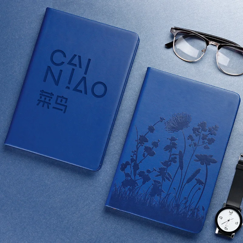 

A5 Bring Page Number Self-improvement Quotations Notepad Leather Embossing Travel Diary Mill Finish Notebook Can