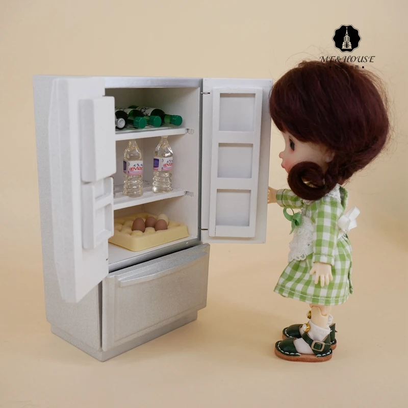 OLD FASHION OAK ICE BOX DOLL HOUSE FURNITURE MINIATURES