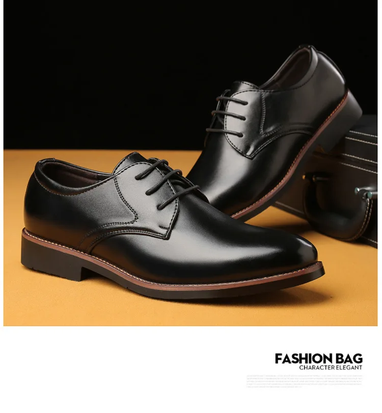 M-anxiu/Мужская официальная обувь г. Зимняя модельная обувь брендовые мужские кожаные туфли мужские классические деловые туфли, большие размеры 38-48