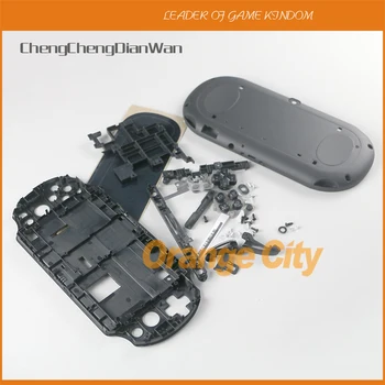 

6sets/lot Black Full Housing Shell Case cover with Buttons for PSVITA 2000 PSV 2000 console