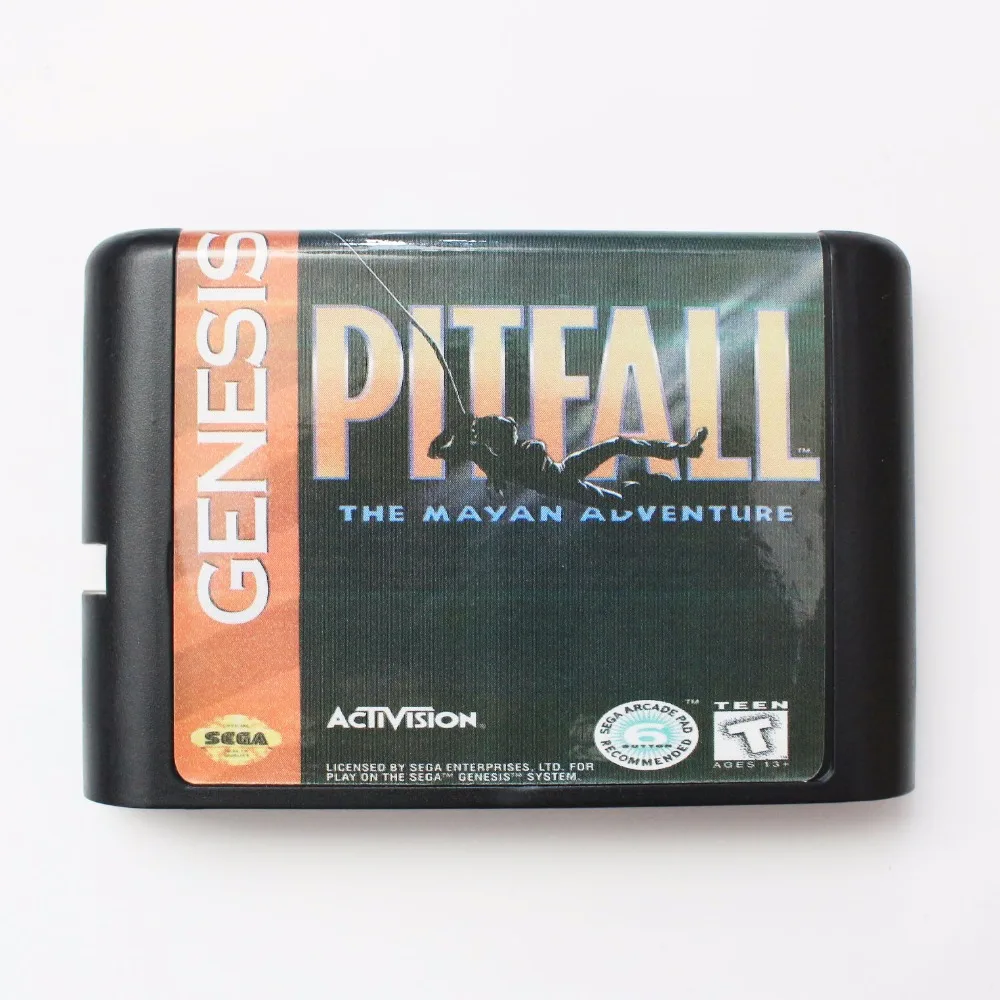 Pitfall The Mayan Adventure 16 bit MD Game Card для Sega Mega Drive Genesis | Электроника