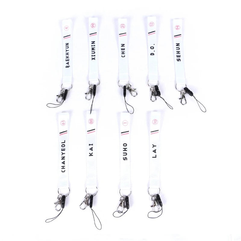 

Youpop Kpop EXO 5th Fiver Years Album Nylon Rope Key Chain K-pop Key Ring Pendant Keyring Keychain GS001