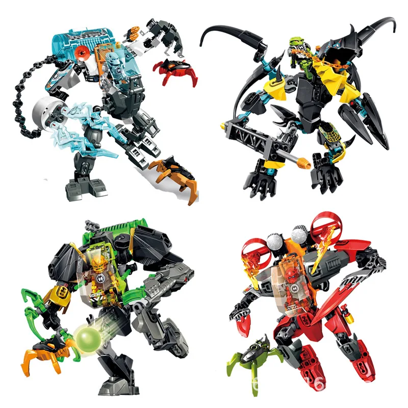

Bionicle Hero Factory 6 Series Figures Building Block Toys Educational Toys Compatible With Legoing Marines Heredics