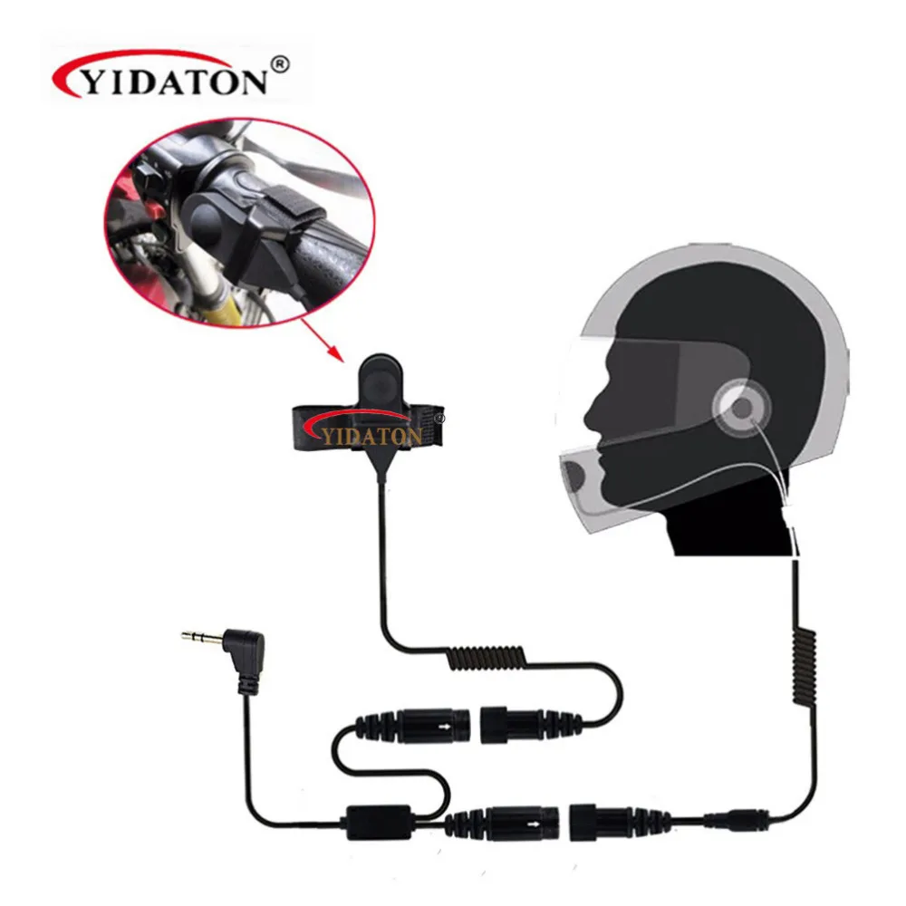 2.5mm Full face Close Motorcycle Helmet Headset Microphone PTT for Motorola Portable Radio Walkie Talkie T5428 TLKR T80 T6 T60 (1)