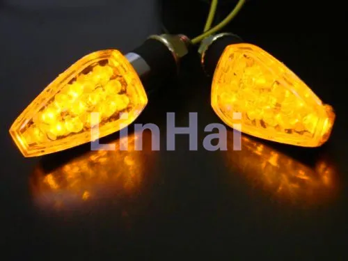 

New Chrome LED Turn Signals For CBR GSX-R Ninja ZX6R R1 R6 Motorcycle Sport Bike