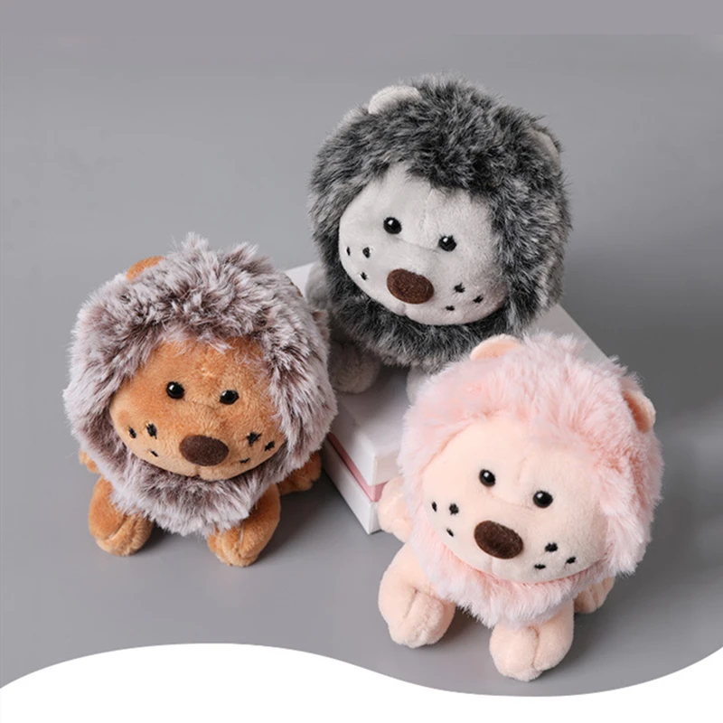 

9.5cm*12cm Kawaii High Quality Cute Lion Plush Keychain Toys Soft Stuffed Animals Doll For Children Birthday Gifts