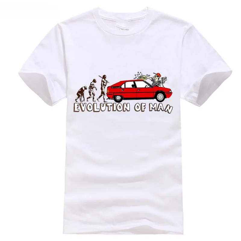 Citroen BX &quotэволюции человека-Автомойка&quot Футболка | Мужская одежда