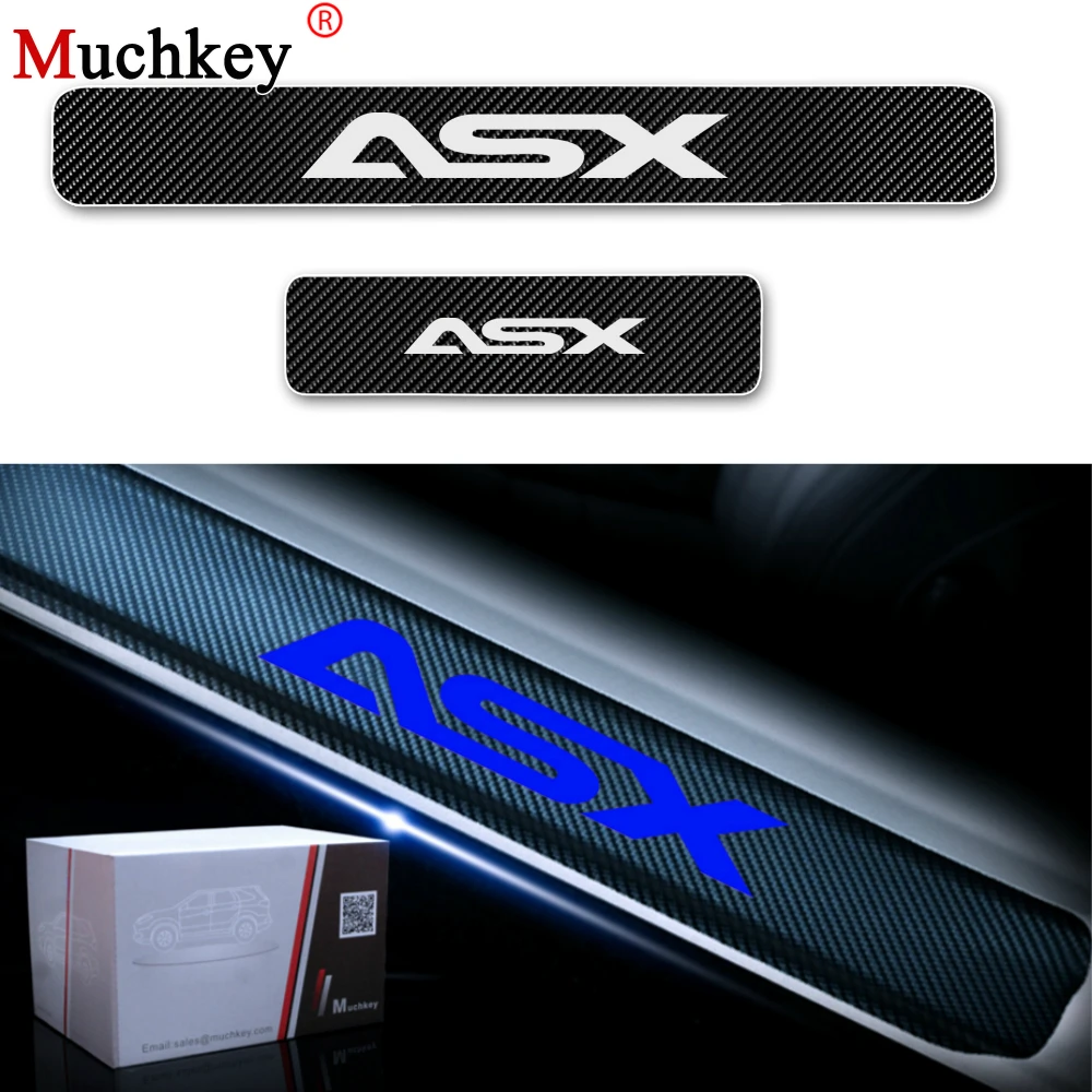 Автомобильные наклейки на порог автомобиля для Mitsubishi ASX Защитная Накладка 4D
