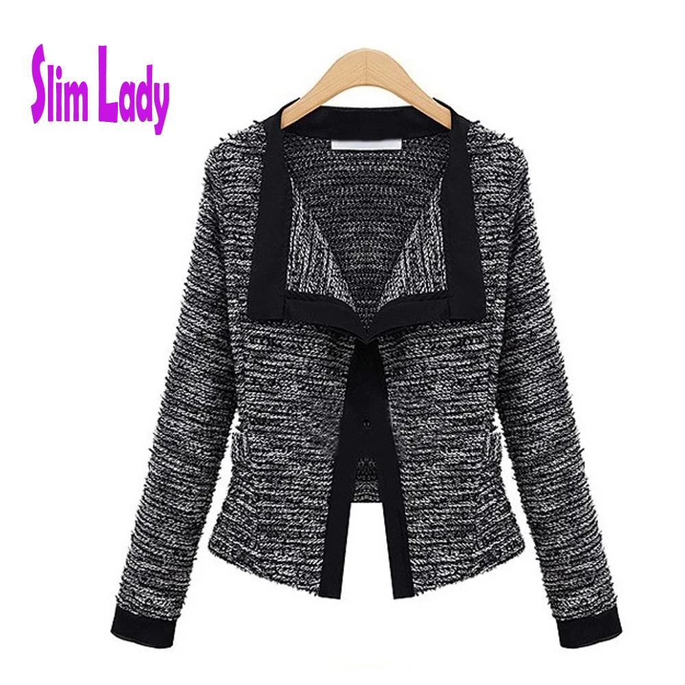 

New Women Jacket Style Quality Ladies Knitted Open Stitch Standard Cardigans Sweater Size S M L XL 2XL