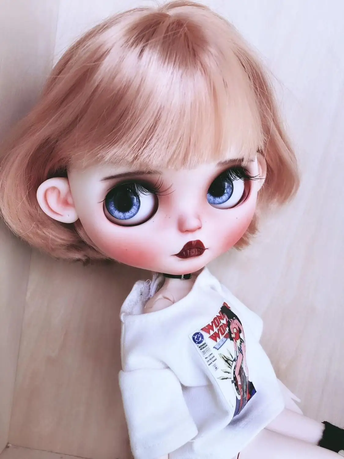 Blyth девушка индивидуальные кукла лицо NO.QAQ0306-2 - Цвет: Doll 3