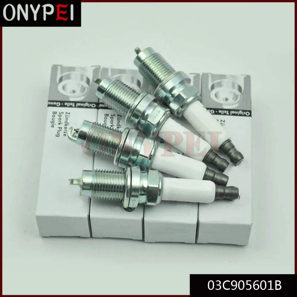 4 шт. 03C905601B платиновая Свеча зажигания для A1 A3 Golf Tiguan Seat Skoda 03C905601A 101905626|Свечи и