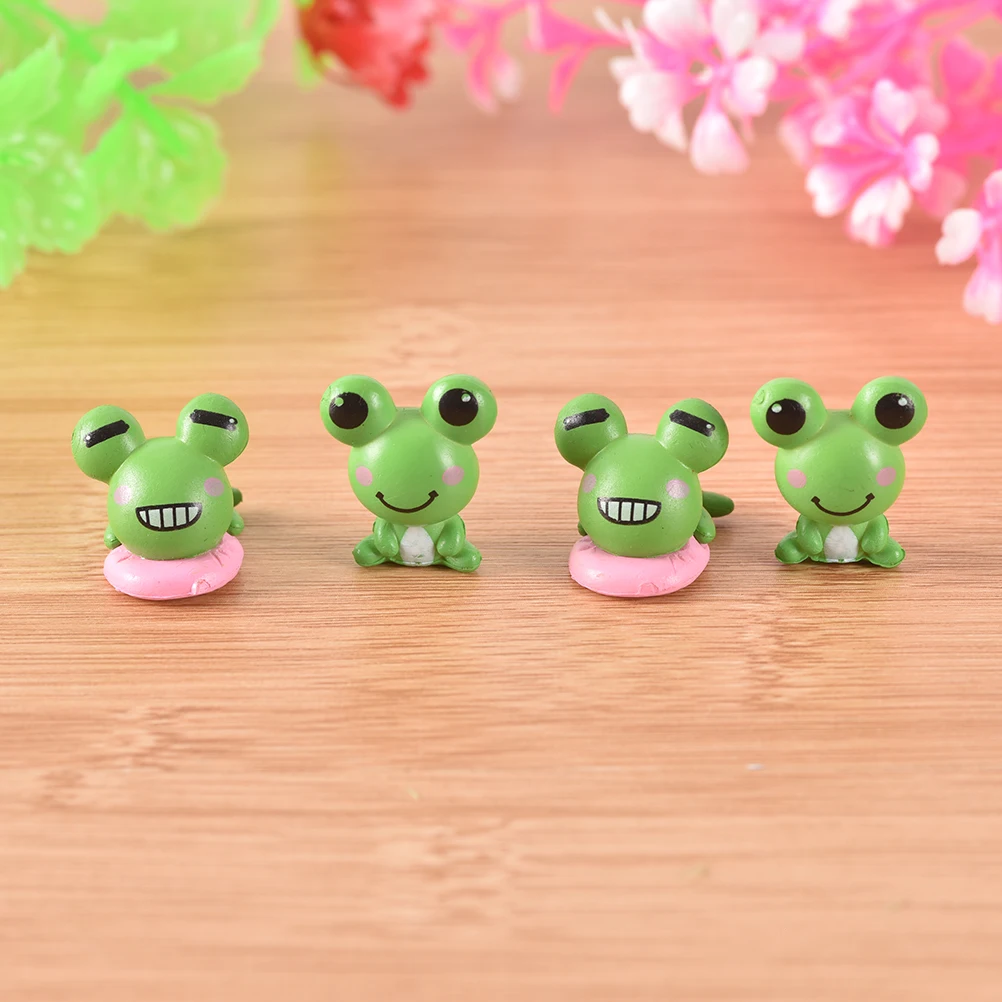 4 шт смолы Kawaii слон фигурка корова свинка лягушка утка Ежик черепаха Собака Декор