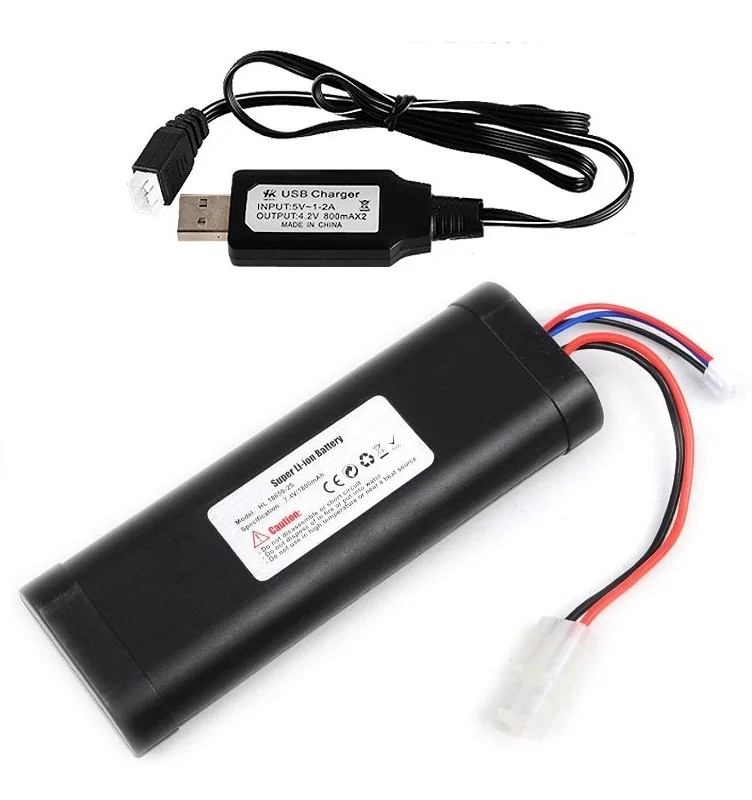 7,4 v 1800mah 5600mah 18650 литий-ионный аккумулятор/USB зарядное устройство henglong RC HL3818 3889 3898 3899 3809 3909 3938 Танк Игрушка обновление большой