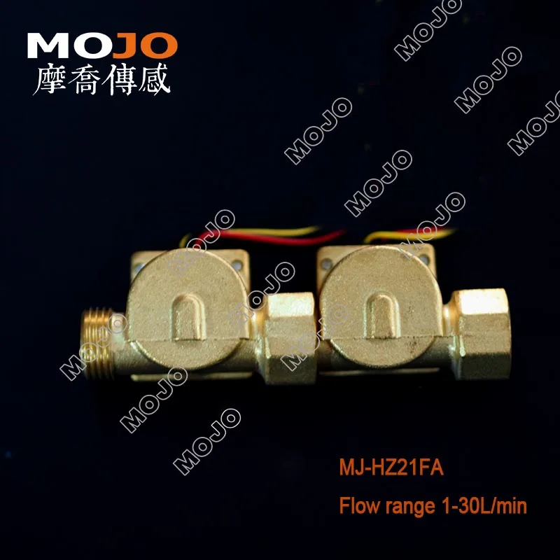 

2019 MJ-HZ21FA G1/2'' Diameter Hall flow sensor Brass material water-cycling system