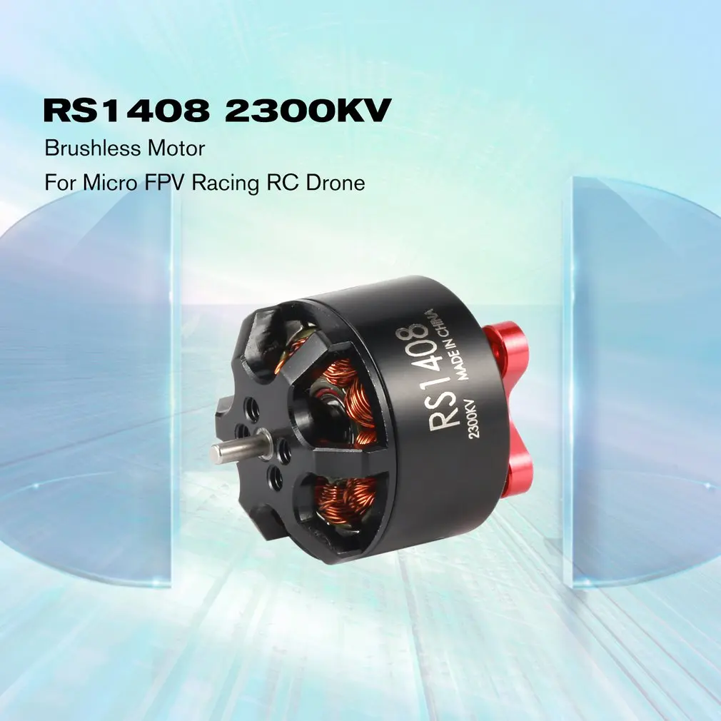 4 шт. Emax RS1408 2300KV/3600KV 5-6S Легкий Мощный бесщеточный двигатель для микро FPV Racing RC Drone Quadcopter запчасти
