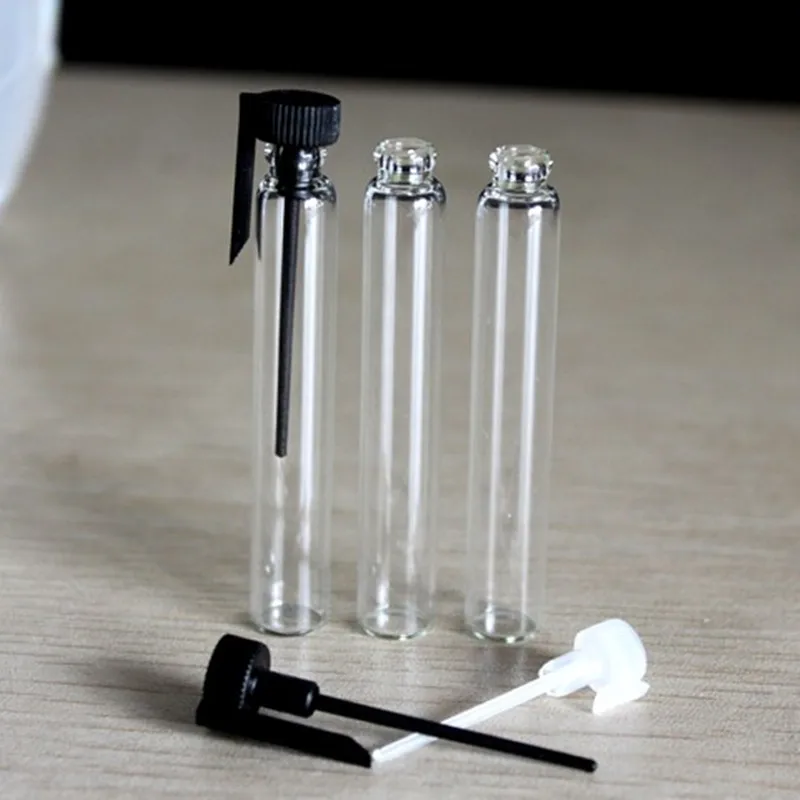 500PCS/LOT 3ML Glass Bottle PP Lid Empty Samll Makeup Refillable Sample