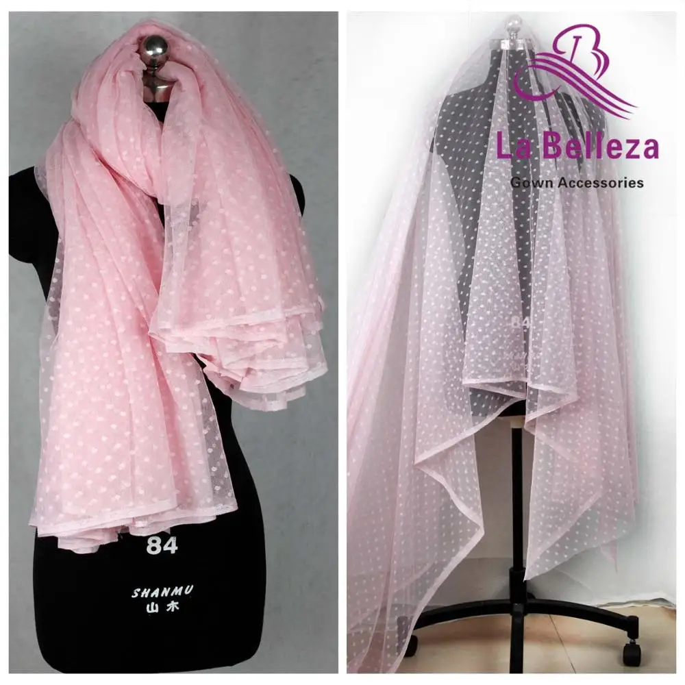 La Belleza белый/черный/розовый/фиолетовый/синий/бежевый много цветов Большой Точки сетки 5 ярдов/партия tull подкладка - Цвет: Pink as picture