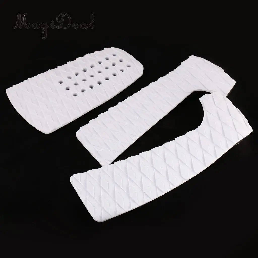 MagiDeal Professional 1 Set of 3Pcs Anti-Slip EVA Foam Surfboard Traction Tail Pads Surfing Surf Deck Grips Shortboard Accessory