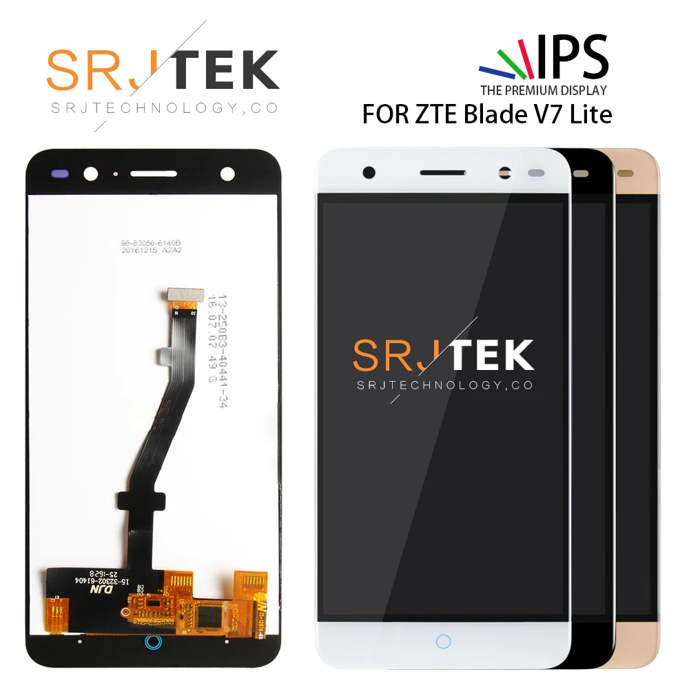 Srjtek 5,0 "Экран для zte Blade V7 Lite ЖК-дисплей Сенсорный экран дигитайзер для zte V7 Lite Дисплей сборки Запчасти для авто 1280*720