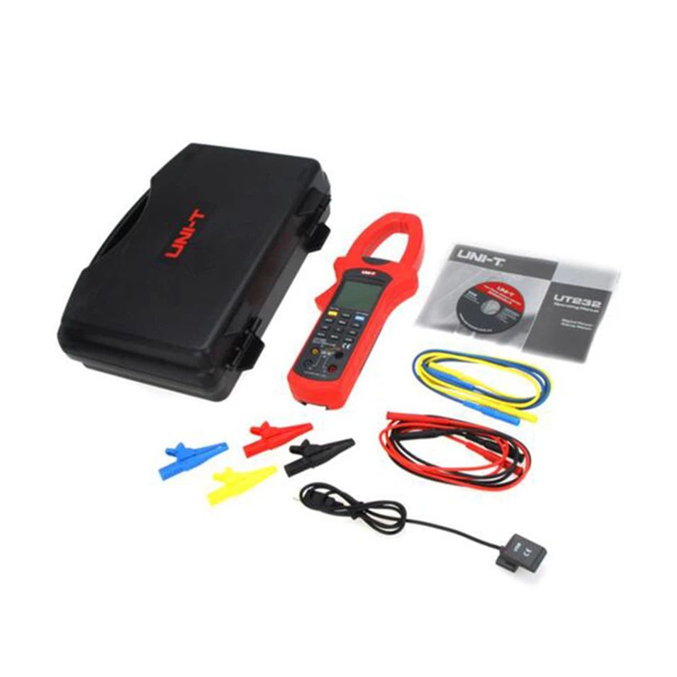 

HOT UNI-T UT233 9999 Counts Three Phase 600KW Power Clamp Meter True RMS Digital Clamp Meter Phase Sequence Tester USB Interface