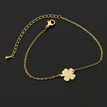 10 шт четыре листа клевера Браслеты с подвесками Для женщин Лаки ювелирные изделия ирландский свадебная Для мужчин; трилистник браслет подарок на день Святого Патрика