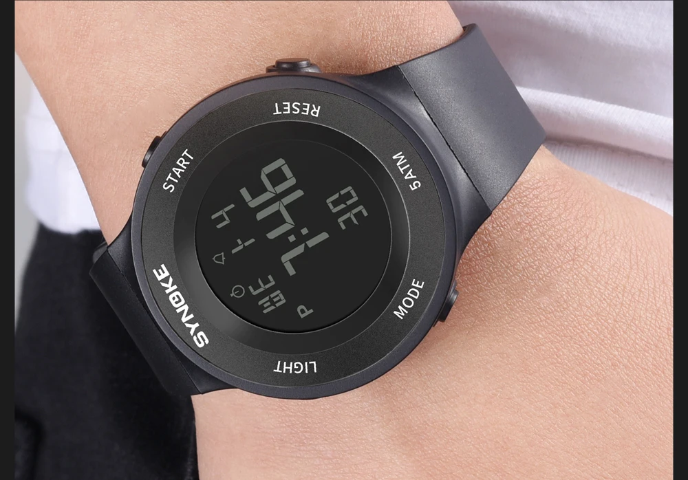 PANARS, мужские женские часы со съемным ремешком, светодиодный цифровой наручные часы, спортивные женские водонепроницаемые часы