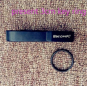 

Black military key chain compact and convenient stainless steel edc outdoor hang buckle