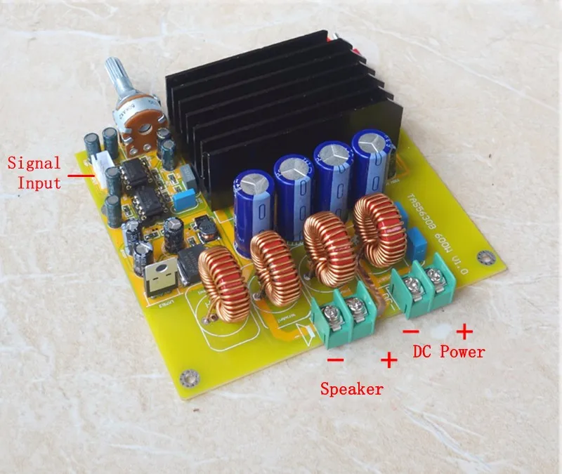 TAS5630 высокомощная моно 600 Вт сабвуферная Плата усилителя