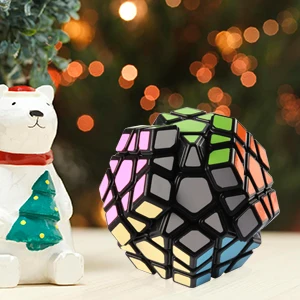 D-FantiX Yj Yuhu R Dodecahedron скоростной куб Dodecahedron Головоломка Черный/Stickerless