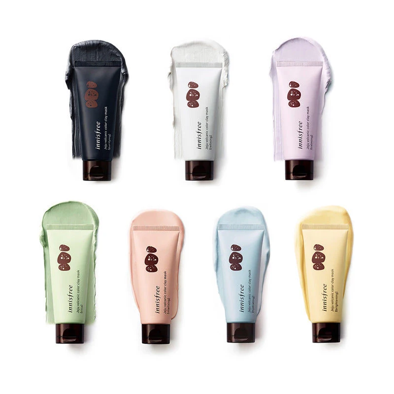 

Korea Cosmetic Jeju Volcanic Color Clay Mask 70ml Face Mask Pores Clean Sebum Control Acne Blackhead Remover Facial Mask 1pcs